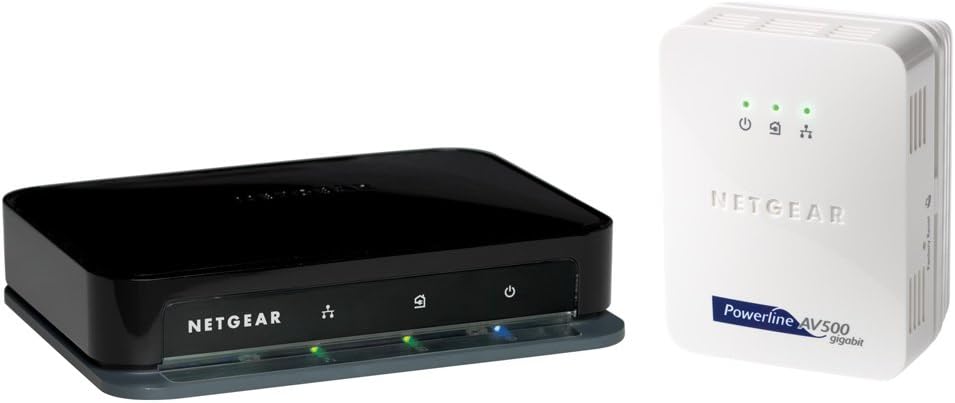 NETGEAR Powerline 500 Mbps 4-port Network Adapter Kit (XAVB5004)