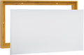 Combo Pack: Floater Frame + inch Stretched Canvas for Painting, 1-3/8' Frame + 3/4' Blank Canvas 12oz Primed 100% Cotton Canvas Fabric (Natural Oak, 20 x 40 inch)