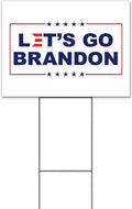 Let's Go Brandon (18' x 24') Yard Sign, Quantity Discounts, Multi-Packs, Includes Metal Step Stake, Bandit, Lawn Sign, Advertising, USA |Trump, Biden, Political, MAGA, Republican, Election