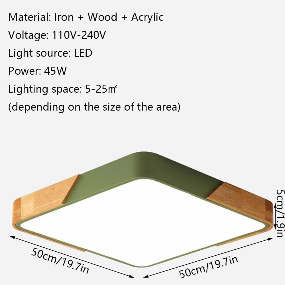 Chinese Style LED Ceiling Lamp Three-Color Dimming Slim Design Ceiling Light Panel Thin Flat Modern Ceiling Light Fixture for Living Room Bedroom Dining Room Kitchen Study Room Corridor(50cm)