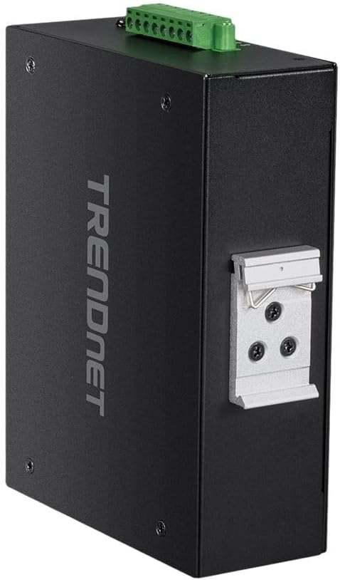 TRENDnet Industrial AC1200 Wireless Dual Band Gigabit Router, TI-W100, 4 x Gigabit PoE+ Ports, 1 x Gigabit WAN Port, IP30 Housing, Dual-WAN, VPN, DIN-Rail Mount, NDAA + TAA Compliant