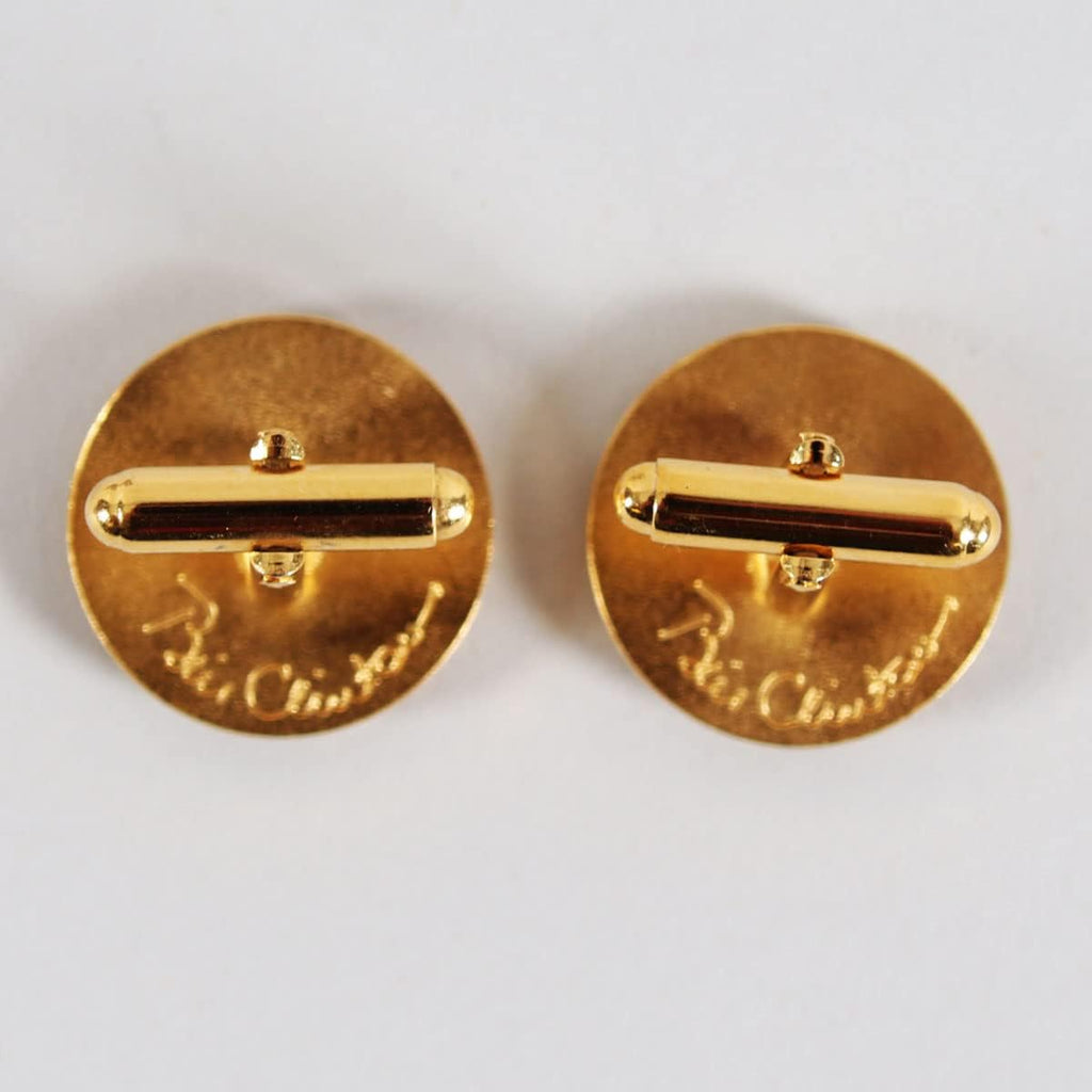President Bill Clinton Political Lot Incl. VIP Copbalt Cufflinks w/Tie Clip & Inauguration Button Pin