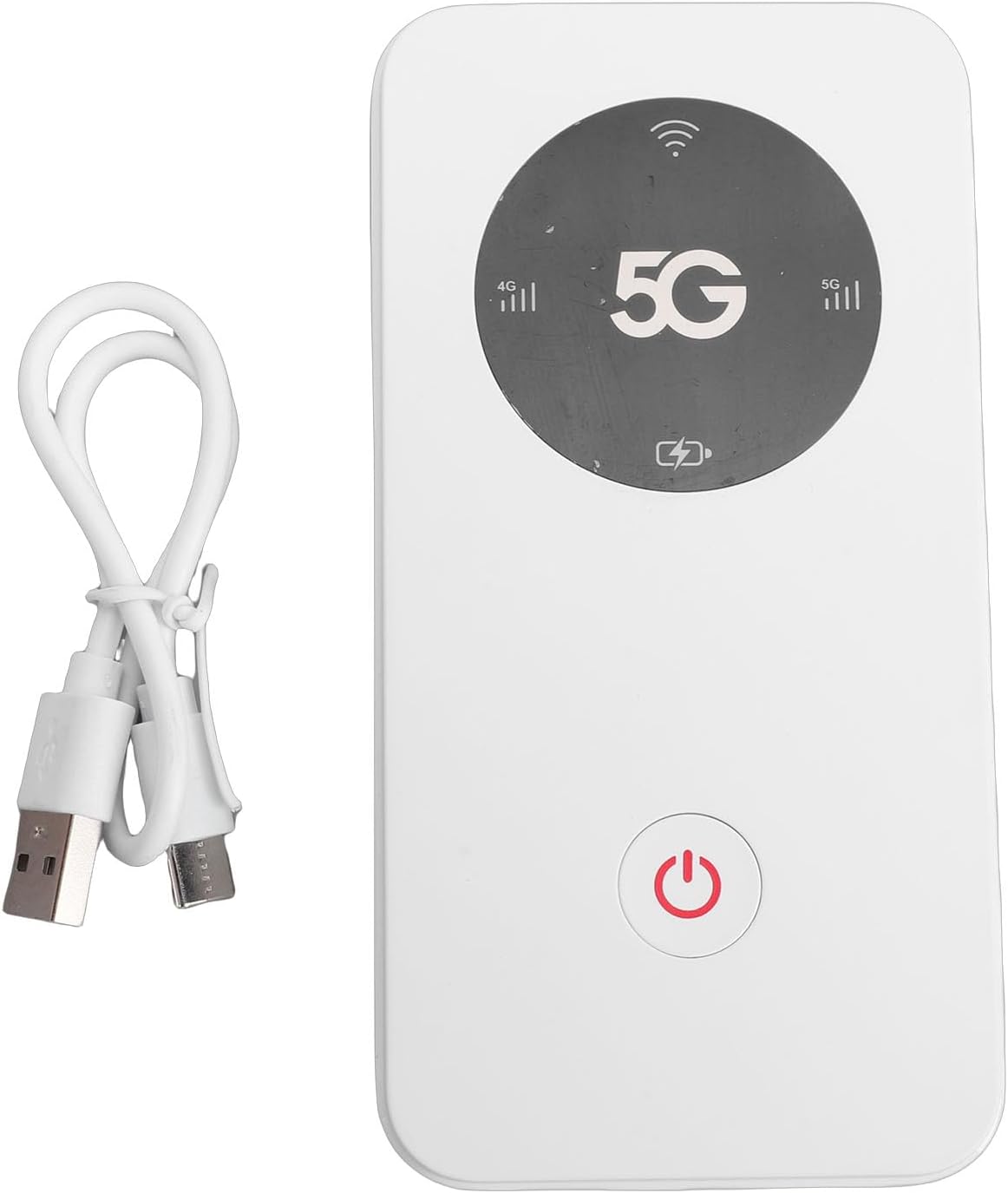 5G Portable Mobile Hotspot, Experience Fast Internet with Travel 5G Hotspot, Nano SIM Slot, 6100mAh Battery for 16 Devices Simultaneously, WiFi 6 Support