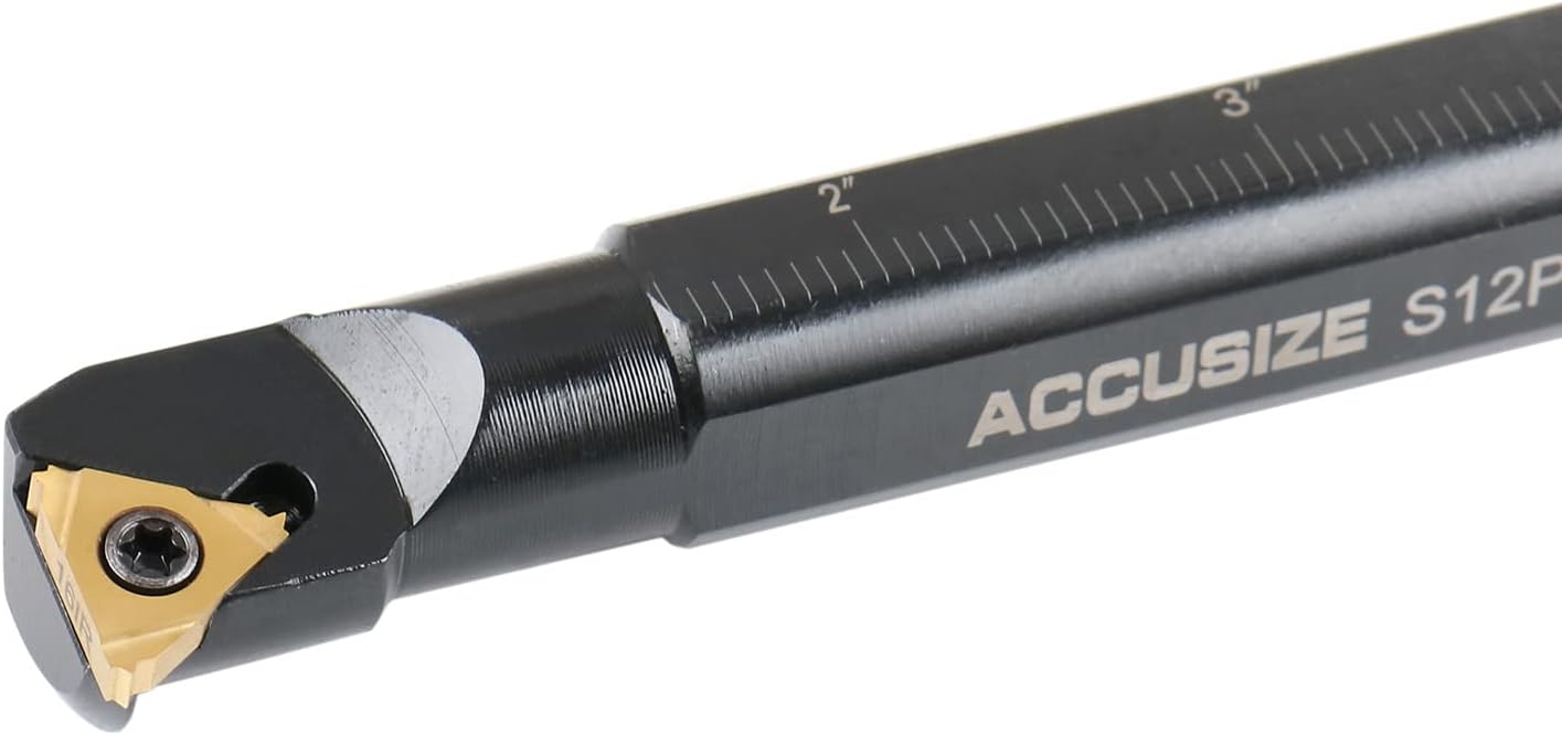 Accusize Industrial Tools 3/4'' Shank Indexable Thread Tool Set, 12Pcs Un Internal Thread Right, 0028-0284