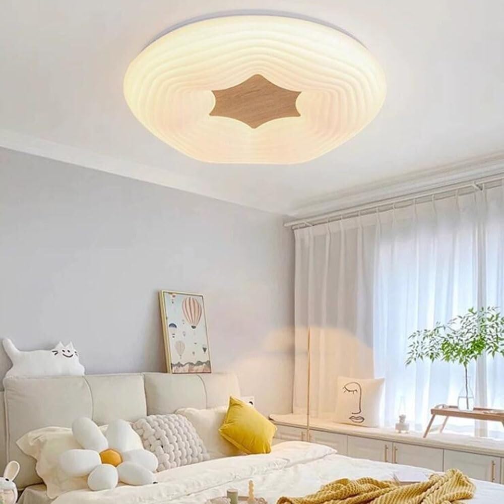 3000K-6000K Dimming Ceiling Light Semi-recessed LED Lighting Ceiling Lamp Fashionable Flat Office Ceiling Light Fixture for Living Room Bedroom Dining Room Kitchen Study Room Corridor(45cm)