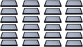 24 Pack of 12 x 8 x 0.75 Riker Display Cases for Collectables, Arrowheads, Medals & More