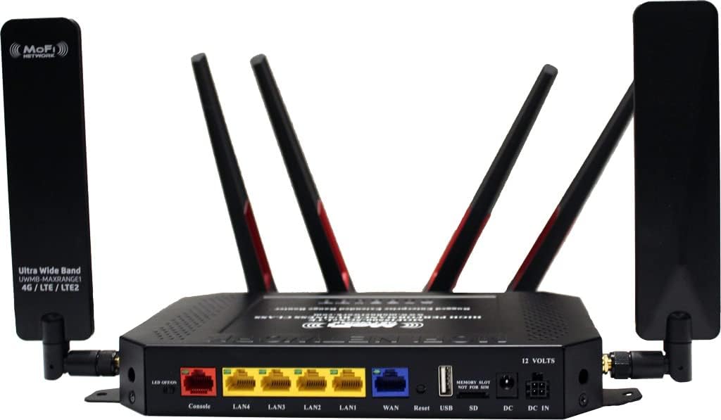 MOFINETWORK MOFI5500-5GXeLTE-RM520 4G LTE 5G Cellular Router | Compatible with Verizon, AT&T, T-Mobile, and More