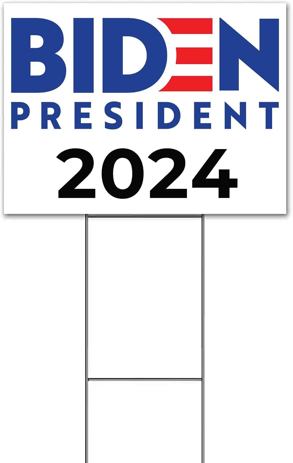 Biden 2024 (18' x 24') Yard Sign, Quantity Discounts, Multi-Packs, Includes Metal Step Stake, Bandit, New, Advertising, USA | Election, Political, Democrat, Vote