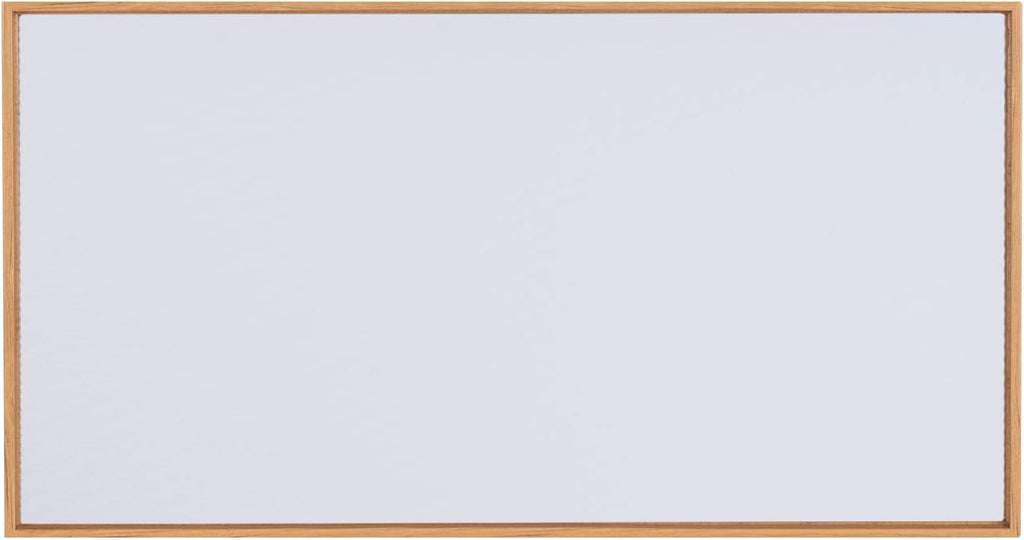 Combo Pack: Floater Frame + inch Stretched Canvas for Painting, 1-3/8' Frame + 3/4' Blank Canvas 12oz Primed 100% Cotton Canvas Fabric (Natural Oak, 20 x 40 inch)