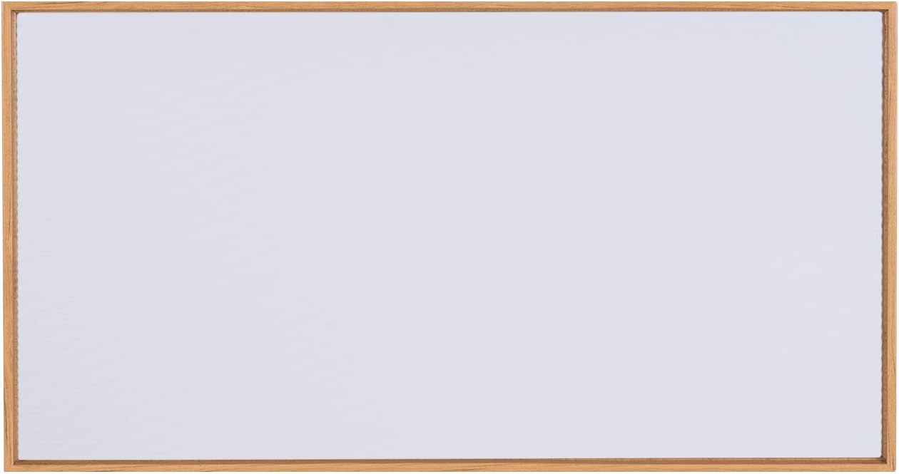Combo Pack: Floater Frame + inch Stretched Canvas for Painting, 1-3/8' Frame + 3/4' Blank Canvas 12oz Primed 100% Cotton Canvas Fabric (Natural Oak, 20 x 40 inch)