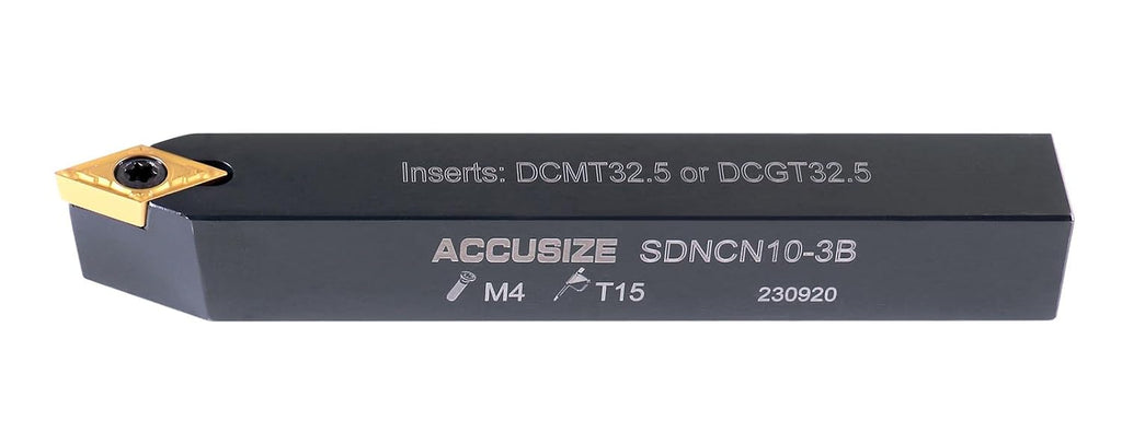 Accusize Industrial Tools 5/8'' Shank 7 Pc Indexable Carbide Turning Tool Set in Fitted Box, 2387-2005