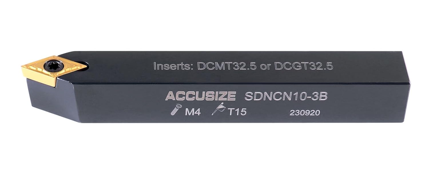 Accusize Industrial Tools 5/8'' Shank 7 Pc Indexable Carbide Turning Tool Set in Fitted Box, 2387-2005