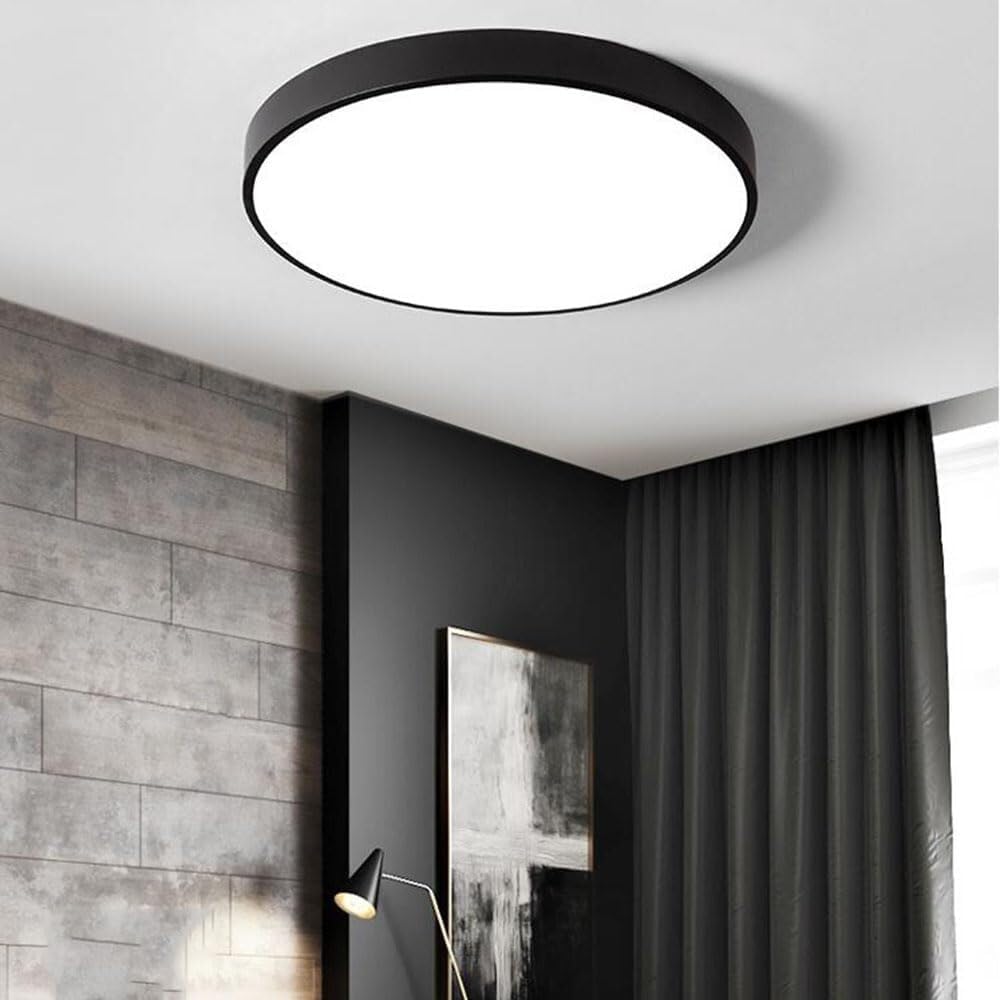 Simple Round LED Ceiling Lamp 3000K-6000K Dimming Thin Flat Ceiling Light Modern Flush Mount Lighting Ceiling Light Fixture for Living Room Bedroom Dining Room Kitchen Study Room Corridor(40cm)