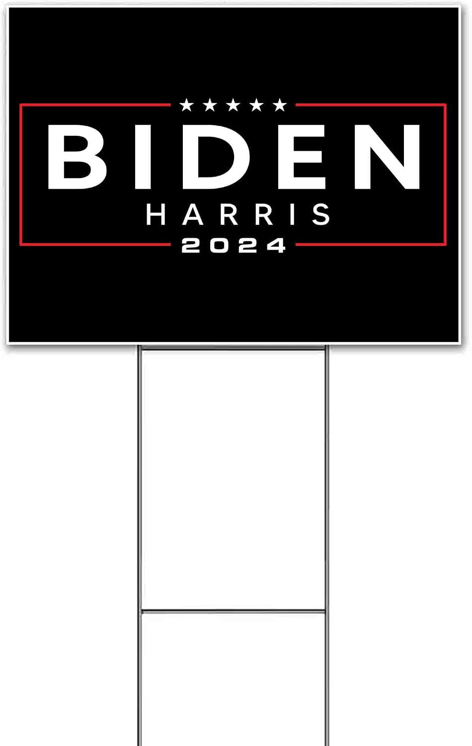 Biden Harris 2024 (18' x 24') Yard Sign, Quantity Discounts, Multi-Packs, Includes Metal Step Stake, Bandit, New, Advertising, USA | Election, Political, Democrat, Vote