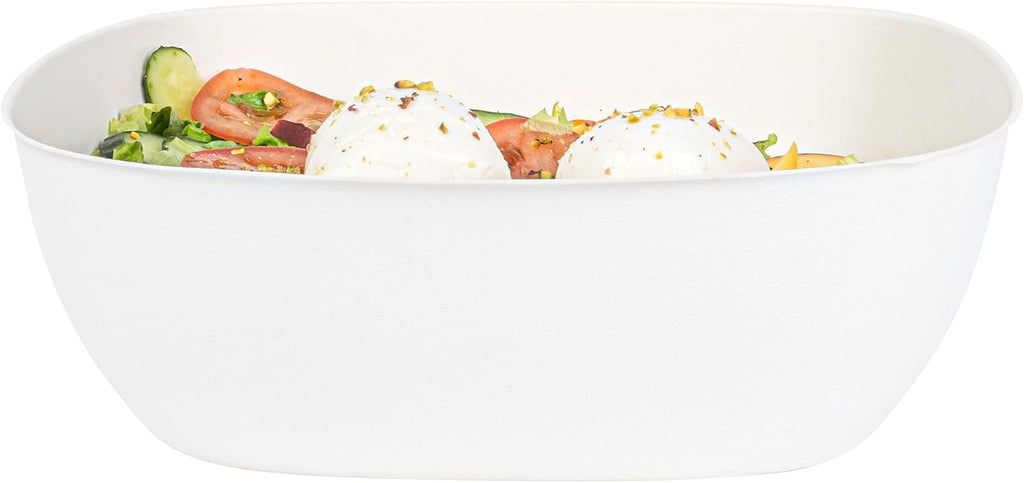 Indo 6.3 Inch Square Palm Plates, 100 Microwavable Palm Leaf Dinner Plates - Freezable, No PFAS Added, Areca Palm Leaf Plates, Oven-Ready, For Hot & Cold Foods - Restaurantware