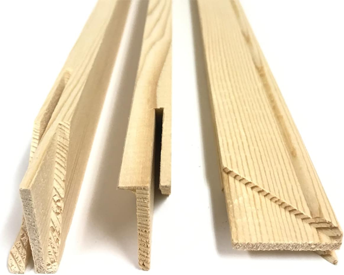 40' 50 PK Bulk Discount 0.75' Canvas Stretcher Bars Wood Frame for Stretching, Oil Paintings, Needlework - Extra Large Custom Size 6-84'