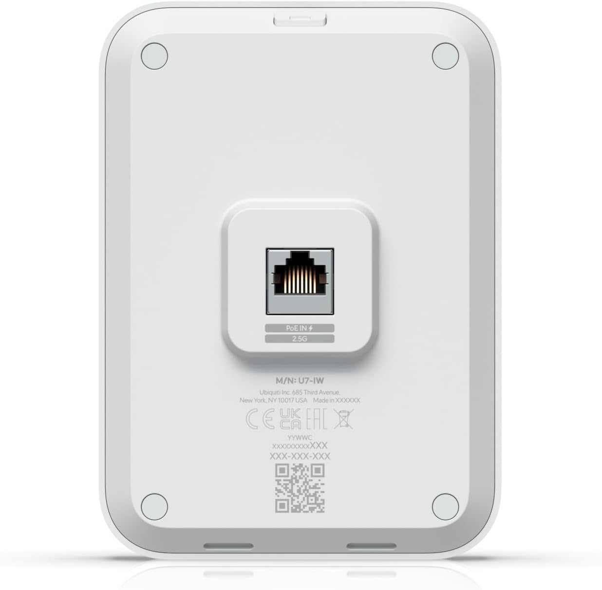 U7‑IW in‑Wall Access Point WiFi 7 – US Version, 2.5 GbE PoE Switch | Bundled with QALYNX 3ft Slim Cat6A Patch Cable (28 AWG)