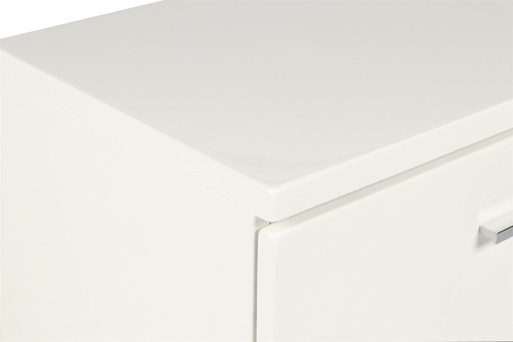 New Classic Furniture Sapphire Wood 2-Drawer Nightstand, White