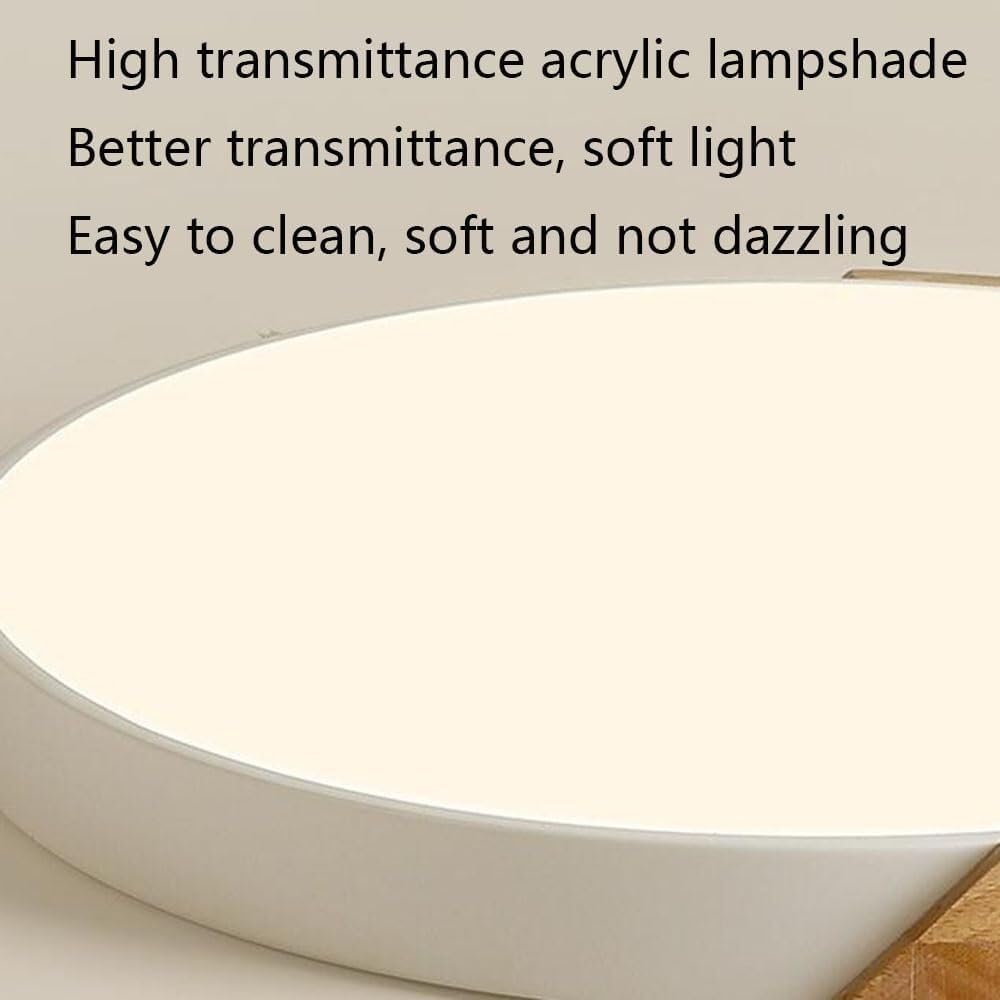 Round LED Ceiling Lamp Thin Flat Modern Flush Mount Lighting Ceiling Light 3000K-6000K Dimming Ceiling Light Fixture for Living Room Bedroom Dining Room Kitchen Study Room Corridor(60cm)