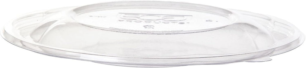 Eco-Products Compostable Clear PLA Plastic 64oz Large Salad Bowl With Lid, Case of 150, Grab 'n' Go Round Cold Takeout Food Containers, Renewable Plant-Based, Disposable, ASTM Compliant, BPI-Certified