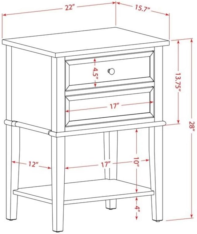 East West Furniture KD16F-1VL0C 2 Piece Wood Bedroom Set-1 Full Bed Dark Khaki Linen Fabric Padded and Button Tufted Headboard with 1 Night Stands-Wire Brushed Butter Cream Finish Nightstand