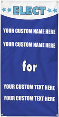 Custom Vertical Vinyl Banner Multiple Sizes State Representative Elect Vote Custom Political Outdoor Weatherproof Industrial Yard Signs 10 Grommets 144x60Inches