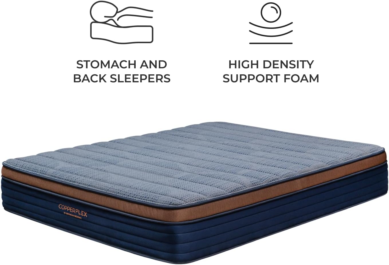 Brooklyn Bedding CopperFlex 12' Foam Mattress with Zoned Foam