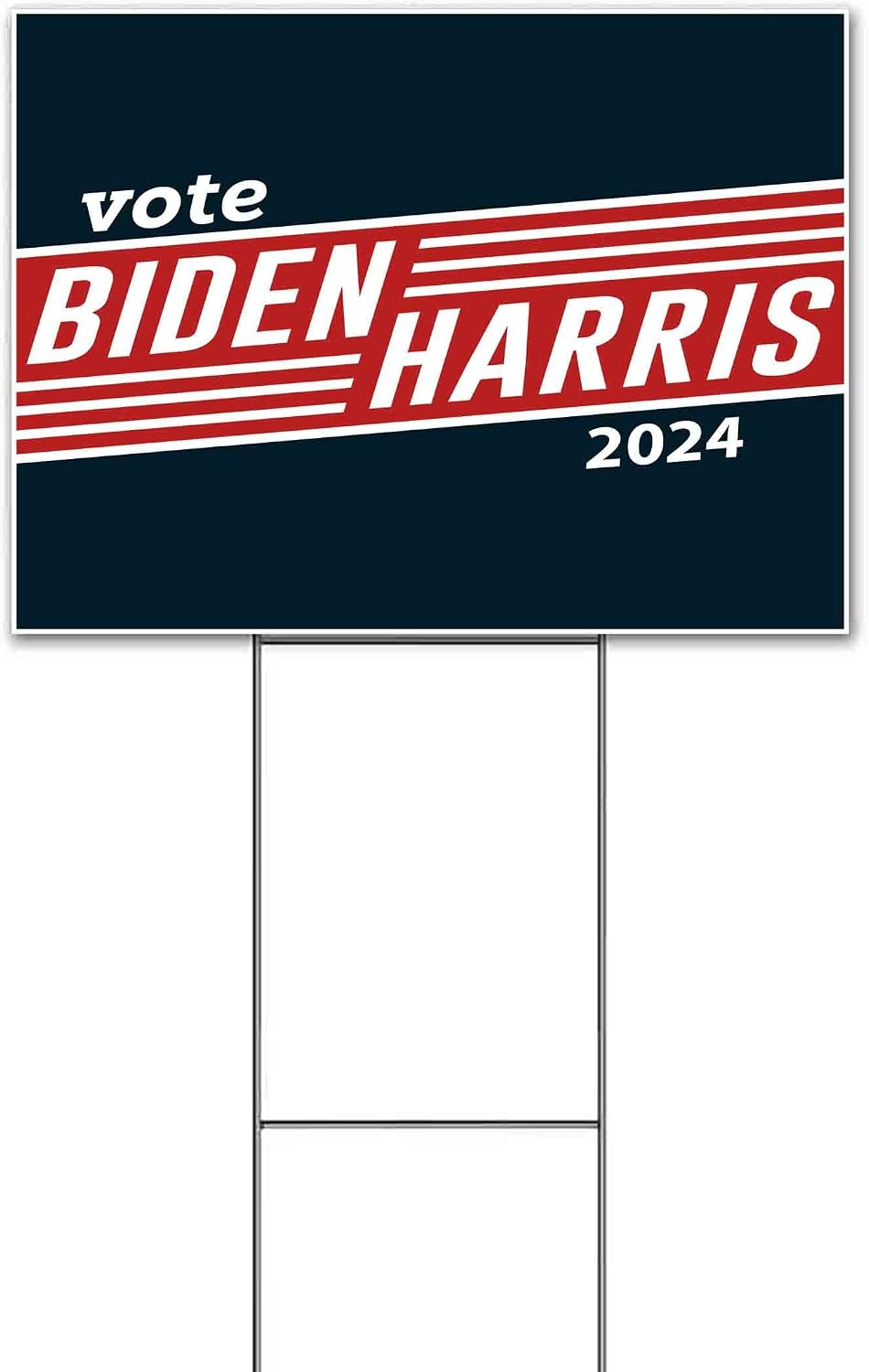 Biden Harris 2024 (18' x 24') Yard Sign, Quantity Discounts, Multi-Packs, Includes Metal Step Stake, Bandit, New, Advertising, USA | Election, Political, Democrat, Vote