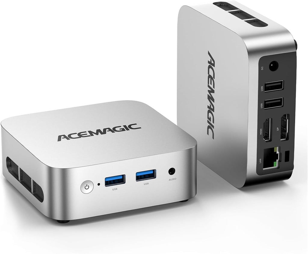 ACEMAGIC Vista V1 N95 Mini Pc, 12Th Gen Intel N95 (Beat N100, Up to 3.6Ghz), 16GB DDR4 RAM 512GB SSD Mini Computers, 4K Dual Display, WiFi/Bt, Vesa Mount, Home/Office Micro Pc