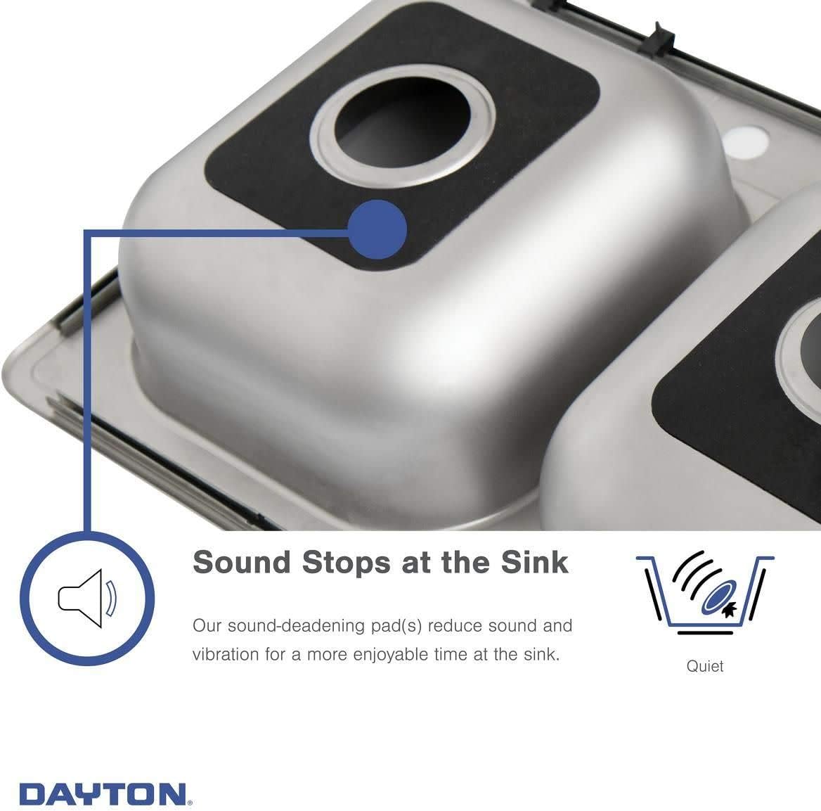 Elkay Dayton Stainless Steel 33' x 21-1/4' x 5-3/8', 2-Hole Equal Double Bowl Drop-in Sink
