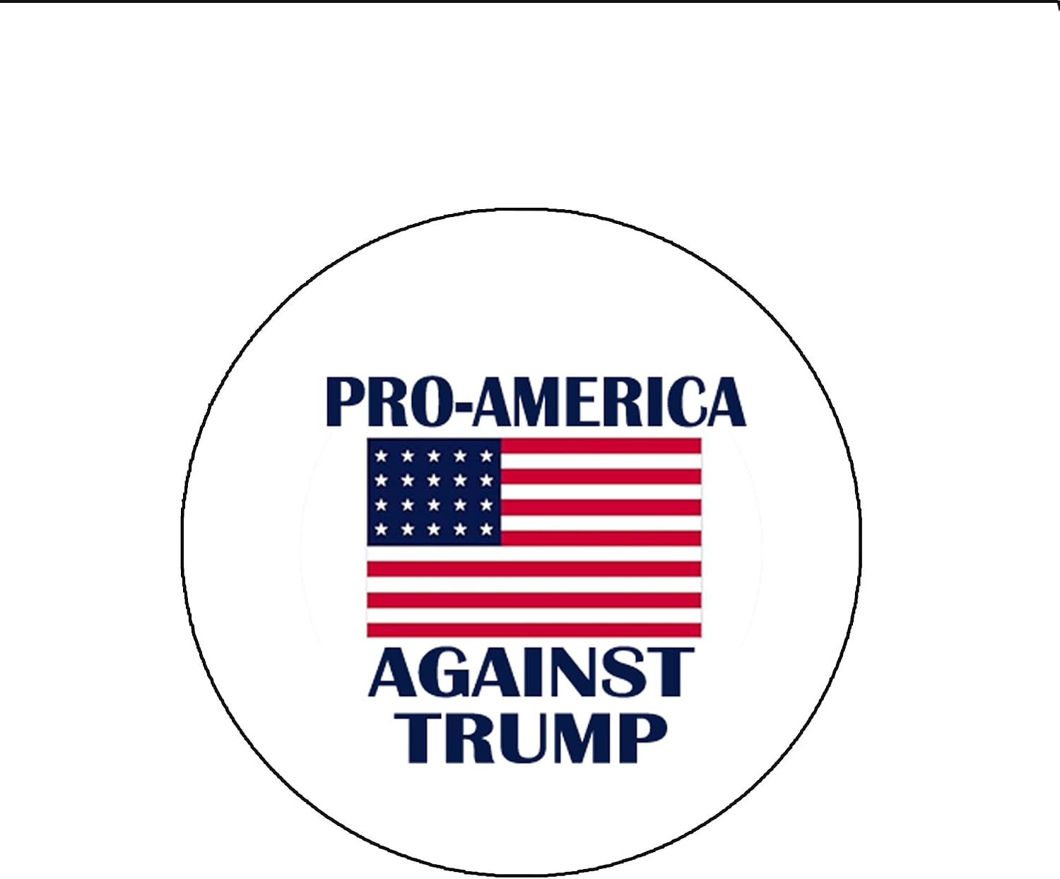 1000 Pcs Mini 1.25' For USA Against President Donald: Political Pro-America Anti-Trump No Trump Pinback Button Pin Brooch for Jackets, Backpacks, Hats