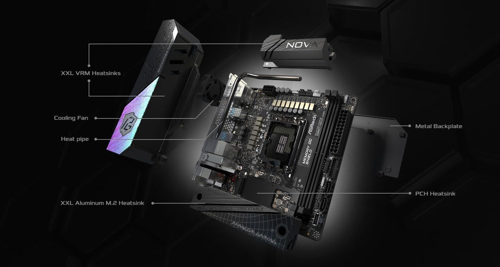 ASRock Intel Core Ultra Z890 LGA1851 RL-ILM Mini ITX Motherboard Phantom Gaming Z890i Nova WiFi 7 DDR5 9466 MHz 128 GB