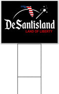 DeSantisland (18' x 24') Yard Sign, Quantity Discounts, Multi-Packs, Includes Metal Step Stake, Bandit, New, Advertising, USA | Florida, Election, Political, Republican