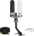 SMA TS9 Outdoor 5g Router Antenna, Omni Directional 4G LTE MIMO Antennas 5G for T-Mobile,Verizon, AT&T, Modem, Router with 2X 10meter RG58 Cable/Mount Pole
