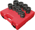 SUNEX TOOLS 5699 9 Piece 1' Drive Standard SAE Jumbo Impact Socket Set