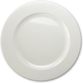 OCCASIONS 120 Piece Disposable Charger Plates Bulk – 12 Inch Heavyweight Plastic Plate Chargers for Weddings, Parties, Events – Elegant White Chargers for Dinner Plates – Plain White Collection