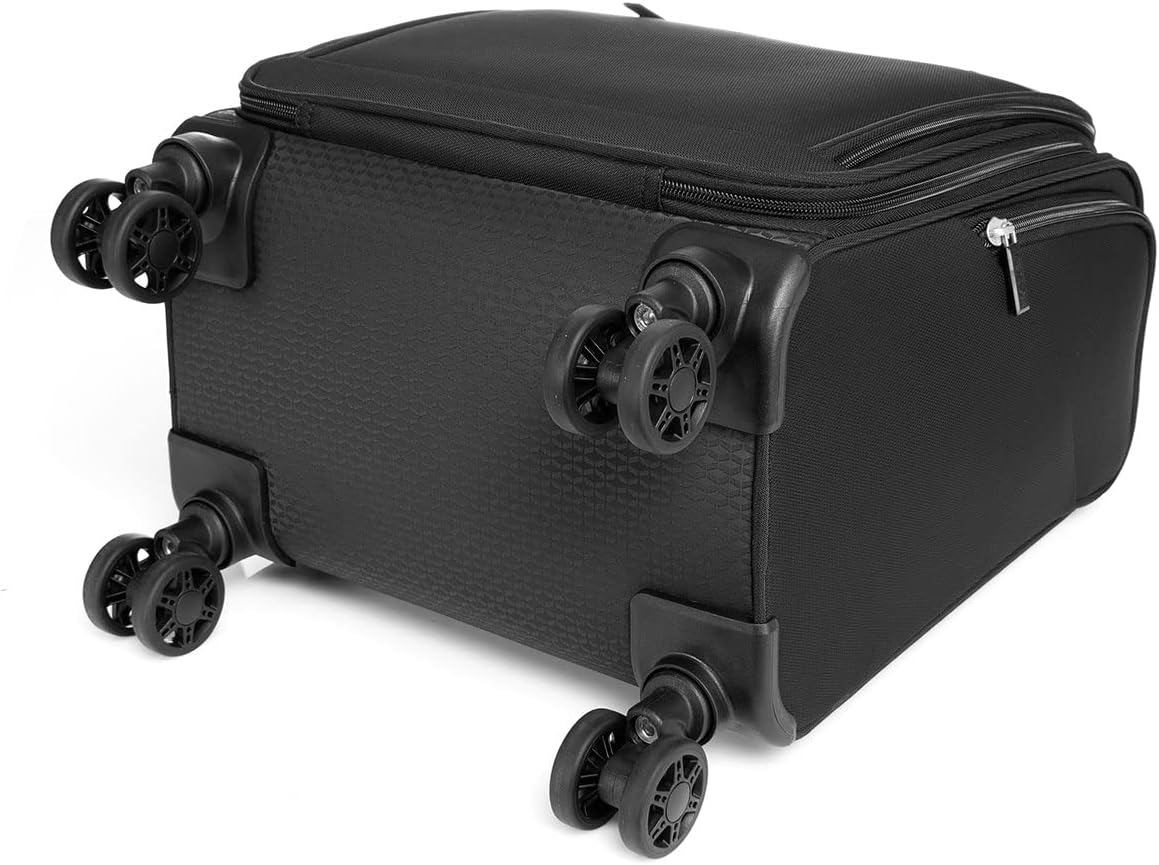 Verage Carry On Underseat Luggage with Wheels & USB Port, 14 Inch Wheeled Spinner Bag Carry-on Luggages for Airlines, Lightweight Suitcase Men Women, Pilots and Crew (14.5-Inch Plus Underseat)