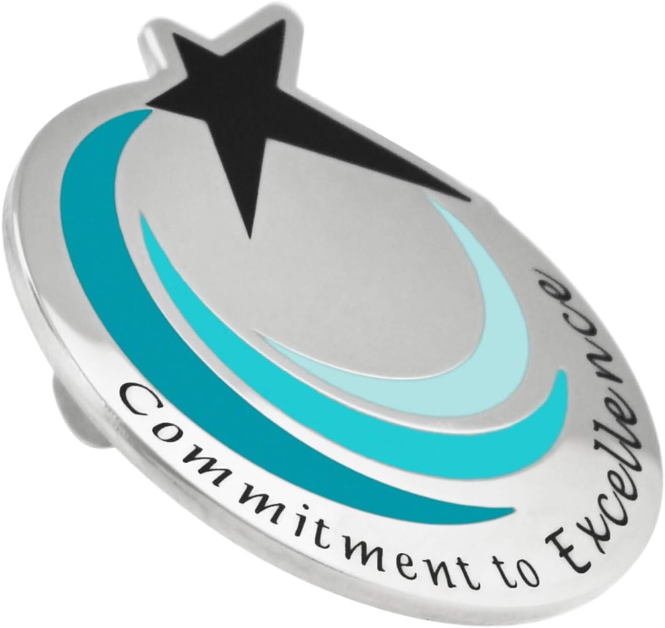 PinMart's Commitment To Excellence Recognition Service Star Lapel Pin