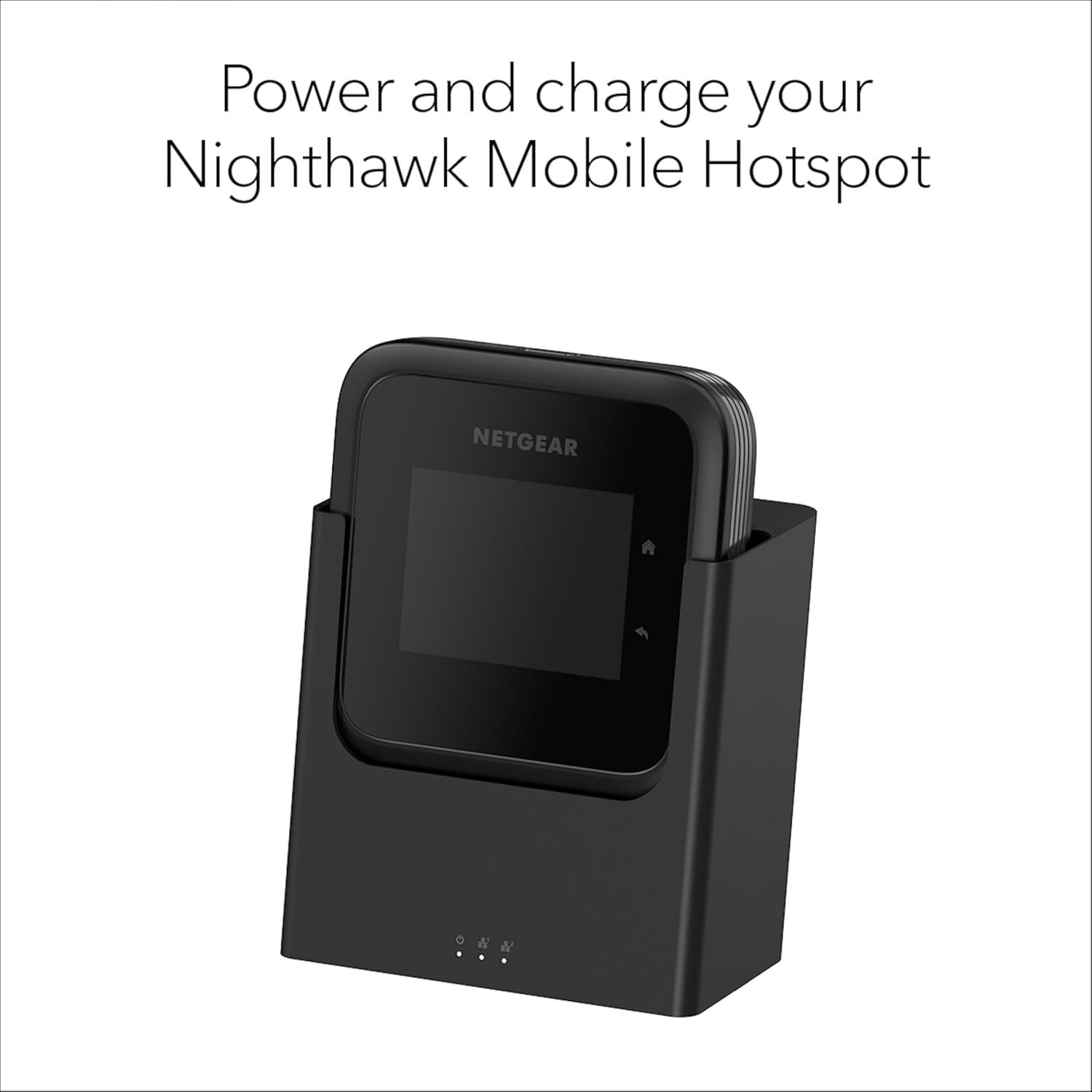 NETGEAR Nighthawk 2-Port Gigabit Ethernet Cradle (MD200) – Power & Wired Connections for Your Nighthawk M7, M6 Pro or M6 Mobile Hotspot with Active Cooling Fan