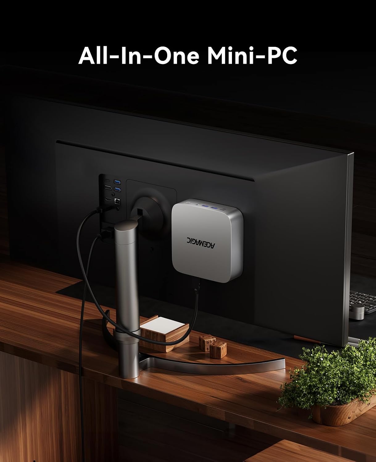 ACEMAGIC Mini PC AMD Ryzen 7 6800H 16GB DDR5 512GB PCle SSD Mini Computers (8C/16T, up to 4.7GHz), 11 Pro Radeon 680M 4K Triple Display Desktop Computers 3.2Type-C/LAN 2.5G/BT5.2/WiFi 6