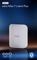 Amazon eero Max 7 mesh wifi router with eero Plus annual subscription (auto-renews) - Supports internet plans up to 10 Gbps, Coverage up to 2,500 sq. ft., Connect 250+ devices, 1-pack