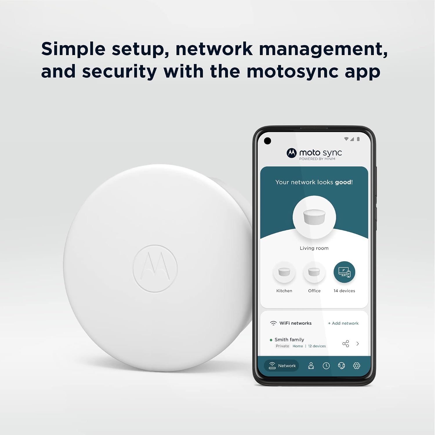 Motorola Q11 Mesh WiFi 6 Router 3 Pack | Fast, Reliable WiFi, Quick Easy Setup, Auto Security, Parental Controls, Advanced Motosync App | Replaces Router and Extender | AX3000
