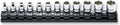 Ko-ken RS2400MZ/12 1/4 Sq. Dr. Socket set 4-14mm 6 point Z-series 12 pieces