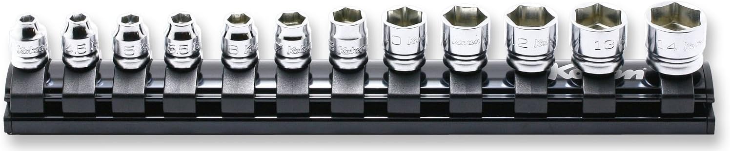 Ko-ken RS2400MZ/12 1/4 Sq. Dr. Socket set 4-14mm 6 point Z-series 12 pieces