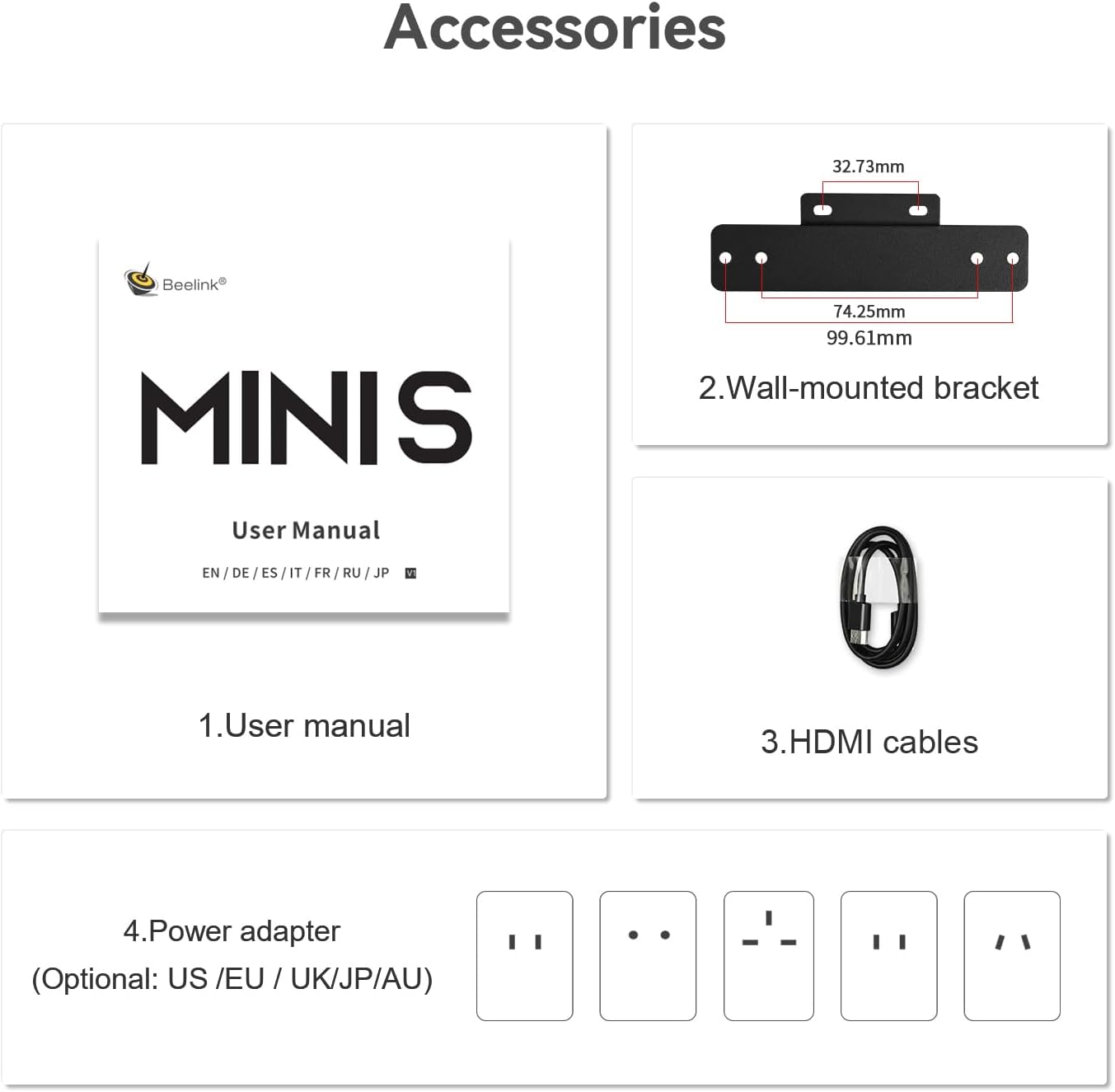 Beelink MINI S12 Mini PC with N95 Processor W-11 Home, 12G LPDDR5 RAM+500G SSD Mini Computer, 2.5G LAN +WiFi5 +BT4.2, Dual Display via 2*HDMI for Office/Home Theater