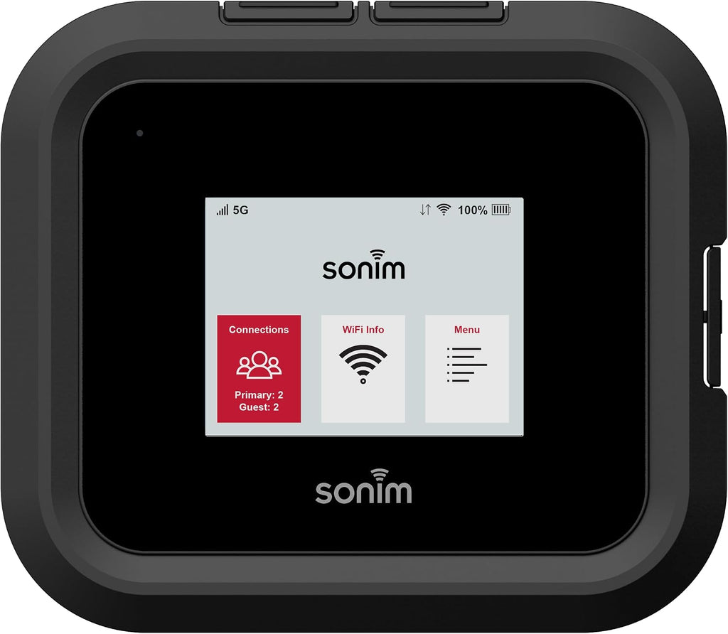 Sonim H500 5G Mobile Hotspot | 5G Travel Router with Global Support | Unlocked to Work with AT&T, T-Mobile, UScellular | Durable IP68 & MIL-STD-810H | Wi-Fi 6E | Ethernet (1Gbps) | 6000mAh Battery