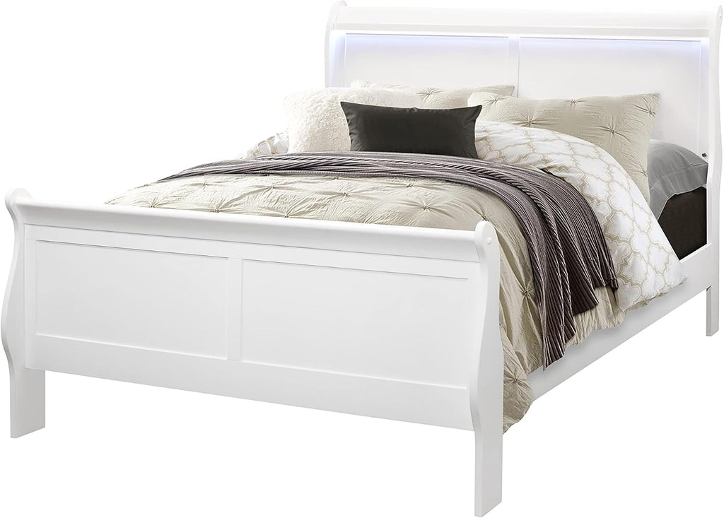 Global Furniture USA Charlie White Full Bed