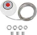 B&M 46112 White Replacement Shifter Knob with Button and SAE Threads