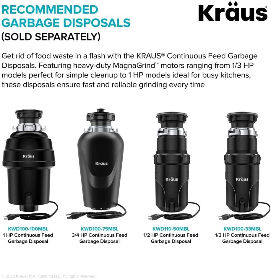 KRAUS Kore 15-Inch Drop In/Top Mount Workstation 16 Gauge Single Bowl Stainless Steel Bar Kitchen Sinks with Accessories