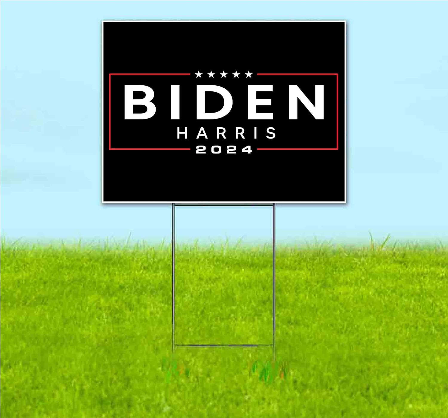 Biden Harris 2024 (18' x 24') Yard Sign, Quantity Discounts, Multi-Packs, Includes Metal Step Stake, Bandit, New, Advertising, USA | Election, Political, Democrat, Vote